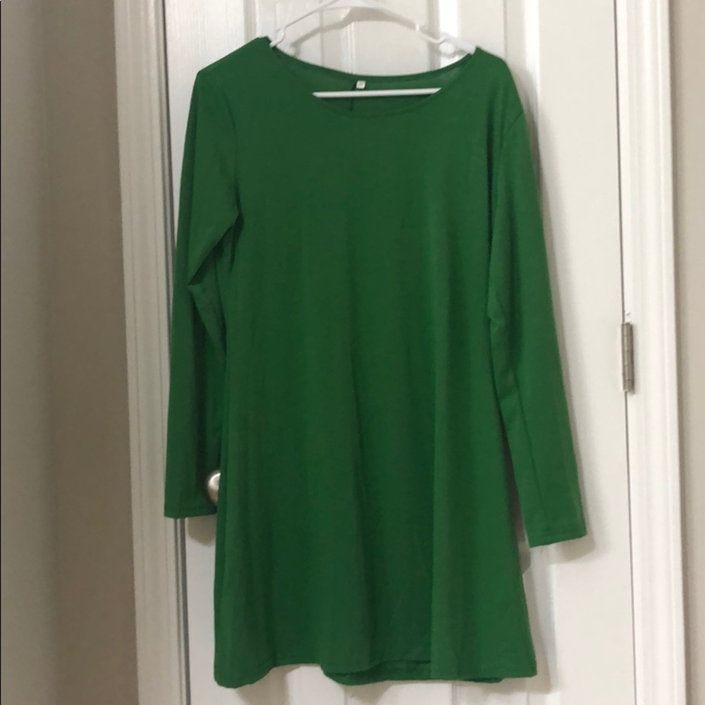 Green Longsleeve Dress